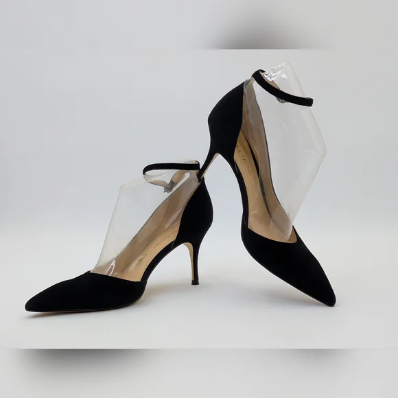 Ivanka Trump Britta D'Orsay Leather Black Women's Suede 3" Heel Size 8.5M /1W-9A - Picture 6 of 17